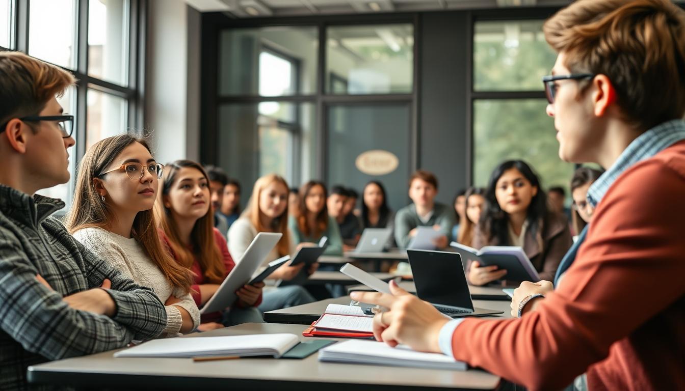 Student developing practical and academic skills